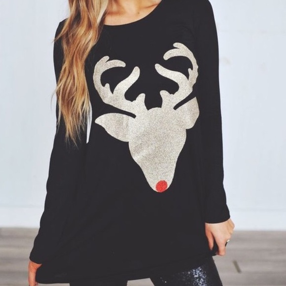 Glitter Reindeer Tunic - Picture 8 of 8