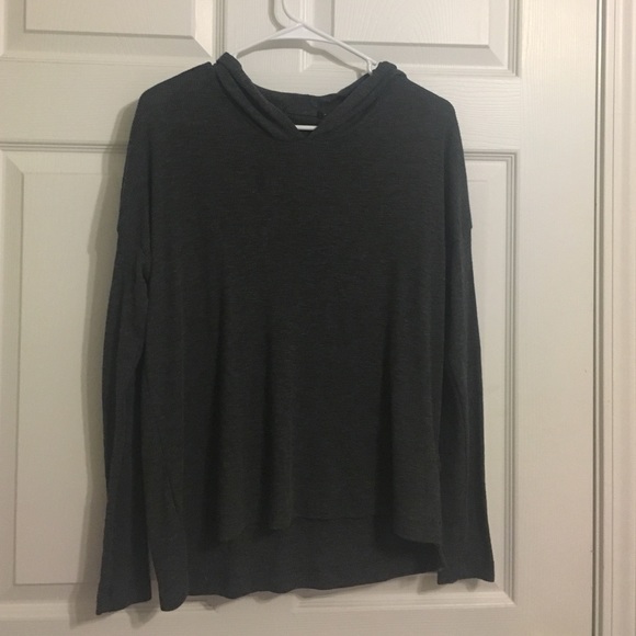 Long sleeve shirt with hoodie