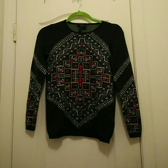 Green winter sweater
