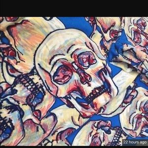 Lularoe TC Halloween skull leggings