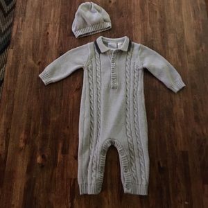 Koala Baby Boutique Knit Coverall & Hat