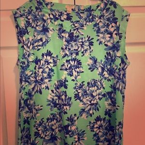 J Crew floral blouse