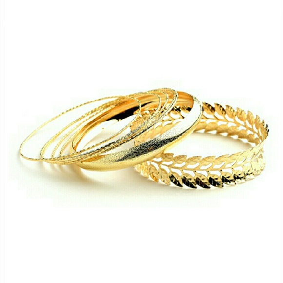 Multi Leaf Shape Band Bracelets - Picture 2 of 2