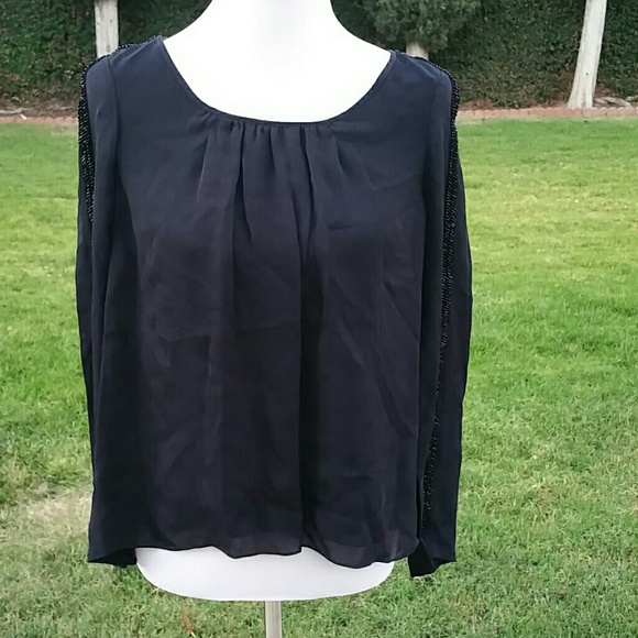 Rebecca Minkoff Hi - Low stunning chiffon blouse - Picture 1 of 4