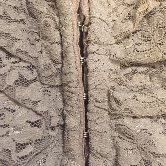 Taupe Spaghetti Strap Blouse - Picture 2 of 3