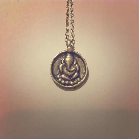 Sterling silver Ganesha pendant necklace