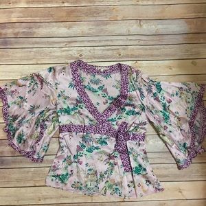 Nanette Lepore silk kimono top 12