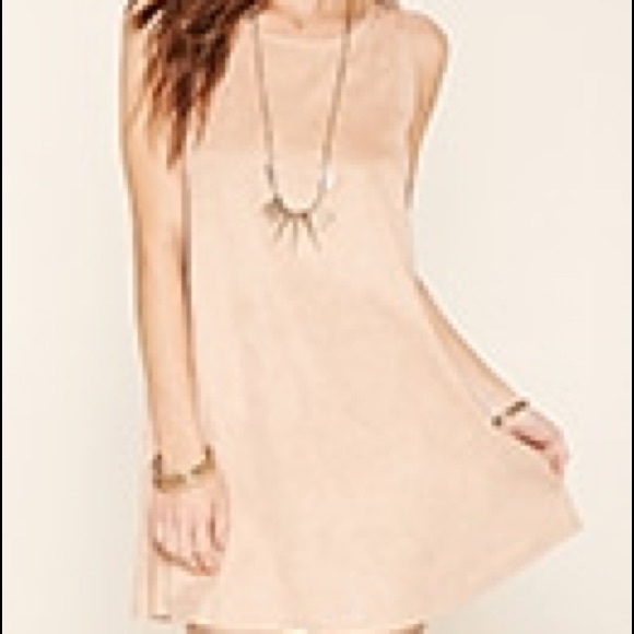 Faux Suede Mini Dress