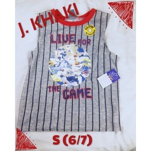 NWT J. KHAKI Boys Sleeveless Baseball Shirt