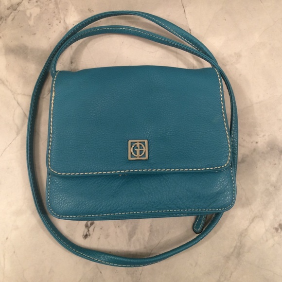 Gianni Bernini Turquoise Crossbody Purse