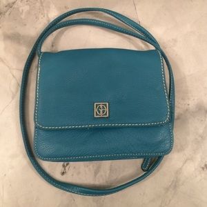 Gianni Bernini Turquoise Crossbody Purse