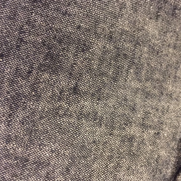 Grey Mixed Linen High Waisted Mini Skirt - Picture 2 of 3