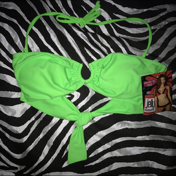 Chica Rica BNWT Jelly Swimwear Bandeau Top - Picture 2 of 2