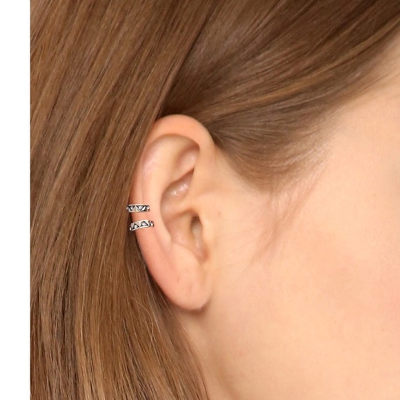 NWOT House of Harlow 1960 gold Aztec pavé ear cuff