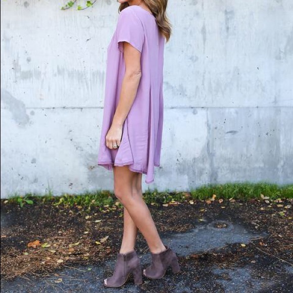 Taupe suede peep toe heel bootie - Picture 2 of 4