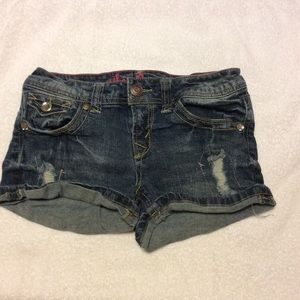 Denim shorts