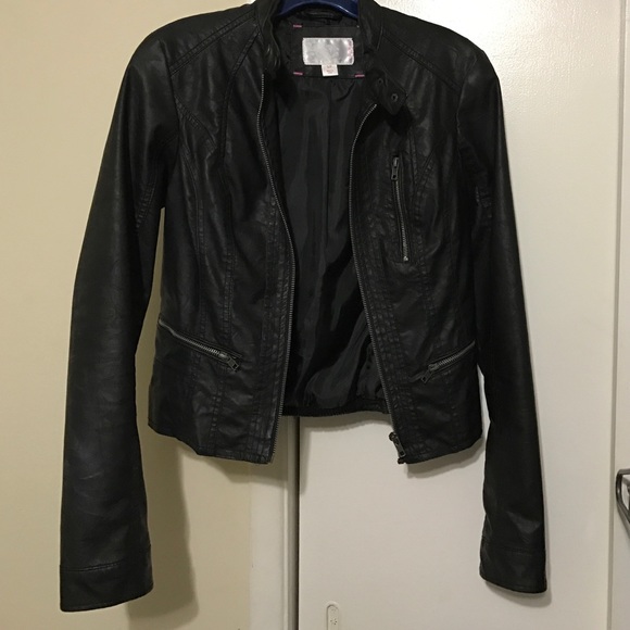 Faux leather jacket