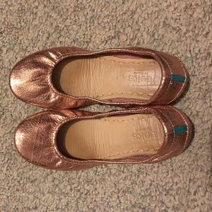 Tieks Rose Gold Glam ballet flats