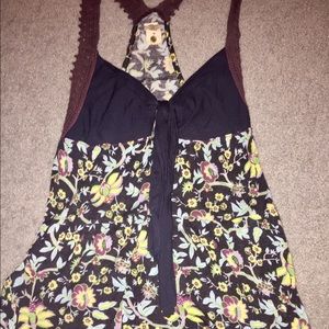 Floral free people tank top