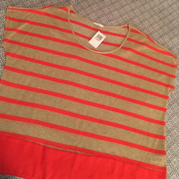 NEW Mai Tai orange and gold tunic shirt