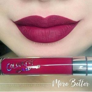 Colourpop  "more better" and "tulle" lipglosses.