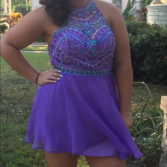 Purple Homecoming Dress