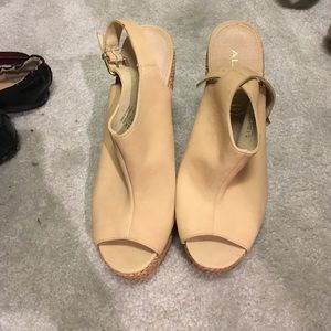 Aldo nude wedges
