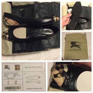 BRAND NEW Burberry Haymarket Yates Flat size 39
