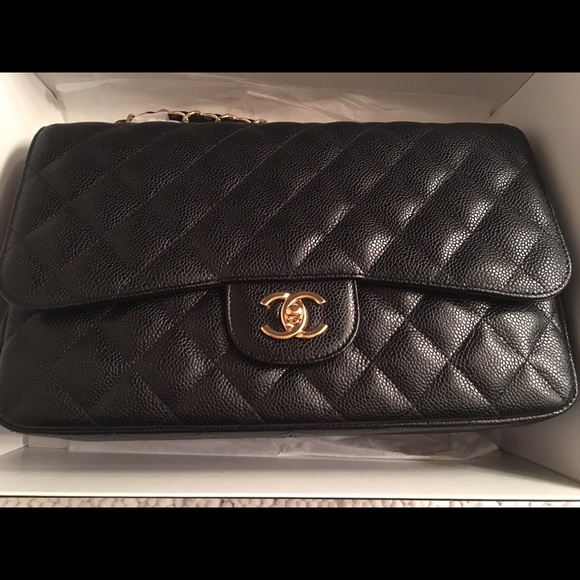✖️SOLD✖️Authentic Chanel single flap, caviar - Picture 3 of 4