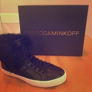 Rebecca Minkoff Sasha high top leather sneaker