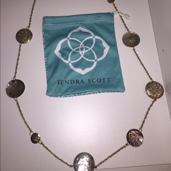Kendra Scott gold long necklace