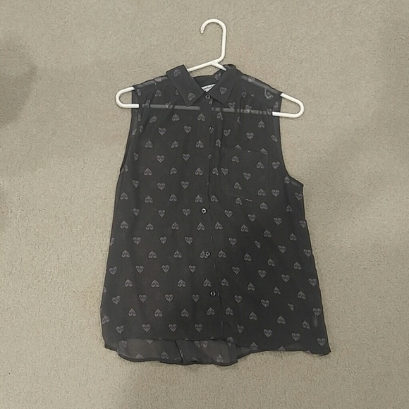 Loose sheer blouse