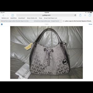 ISO Michael Kors Large Ludlow ice slate handbag