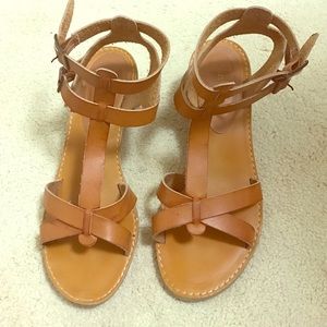LULUS Tan block sandals from Lulus