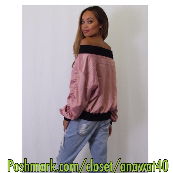 HP Interstellar Off Shoulder Bomber Jacket - Picture 3 of 4