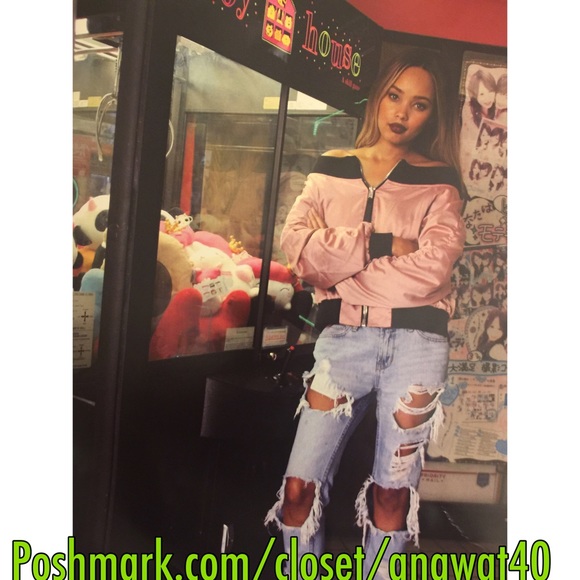 HP Interstellar Off Shoulder Bomber Jacket - Picture 4 of 4