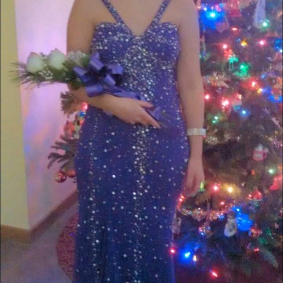 Purple prom dress
