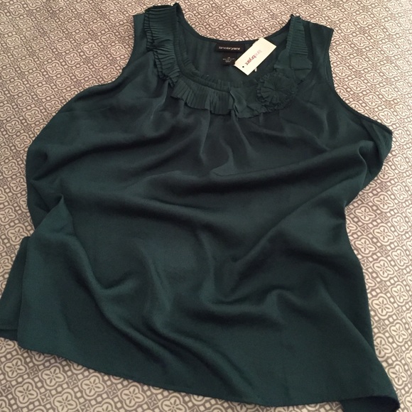 NEW Lane Bryant hunter green sleeveless top