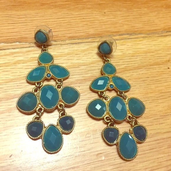Gorgeous green chandelier earrings