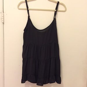 Black ruffle camisole from Brandy Melville
