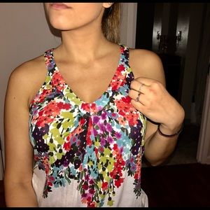 Floral American eagle shirt