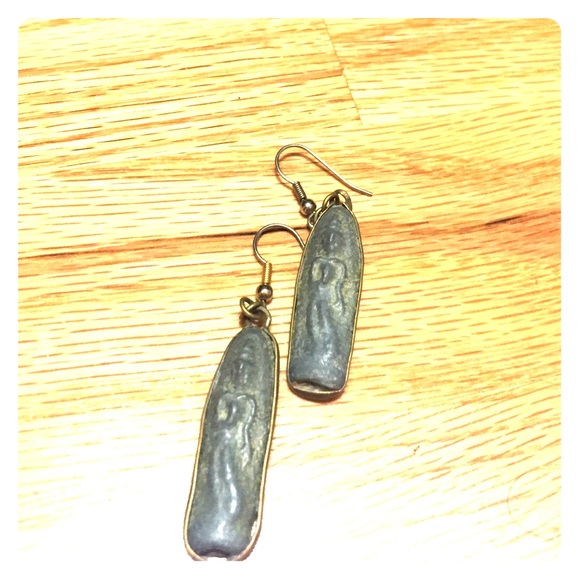 Stone earrings