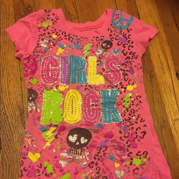 Other - Girls rock pink T-shirt