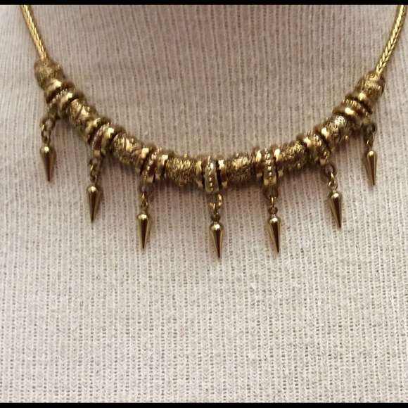 22kt gold plated spears charms necklace choker new
