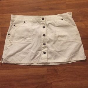 White button down skirt