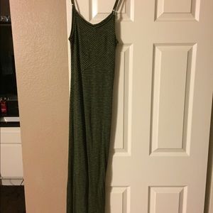 Long green dress