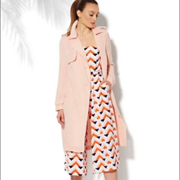 🔴SOLD🔴Soft Peach Trench Coat