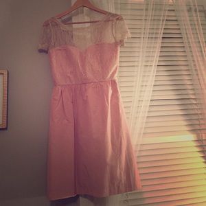 Delicate lacy pink dress