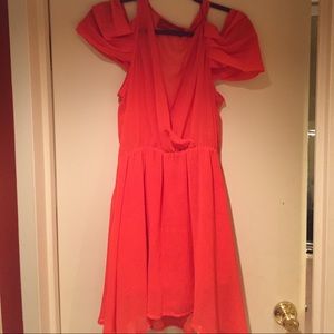 Akira coral dress