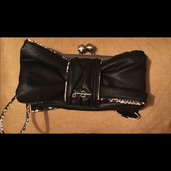 Jessica Simpson Black wristlet